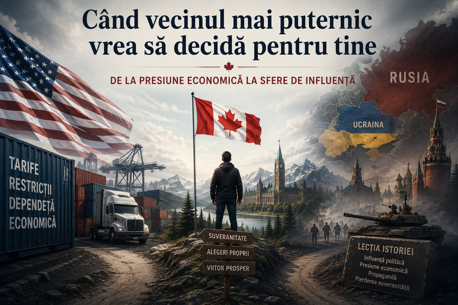Când vecinul mai puternic vrea să decidă pentru tine: de la presiune economică la sfere de influență